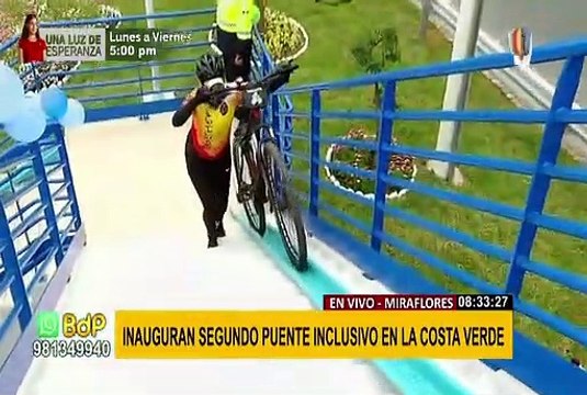 Miraflores: MML inaugura segundo puente peatonal inclusivo