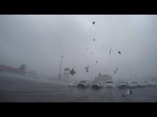Hurricane Ida Sends Debris at Storm Chaser