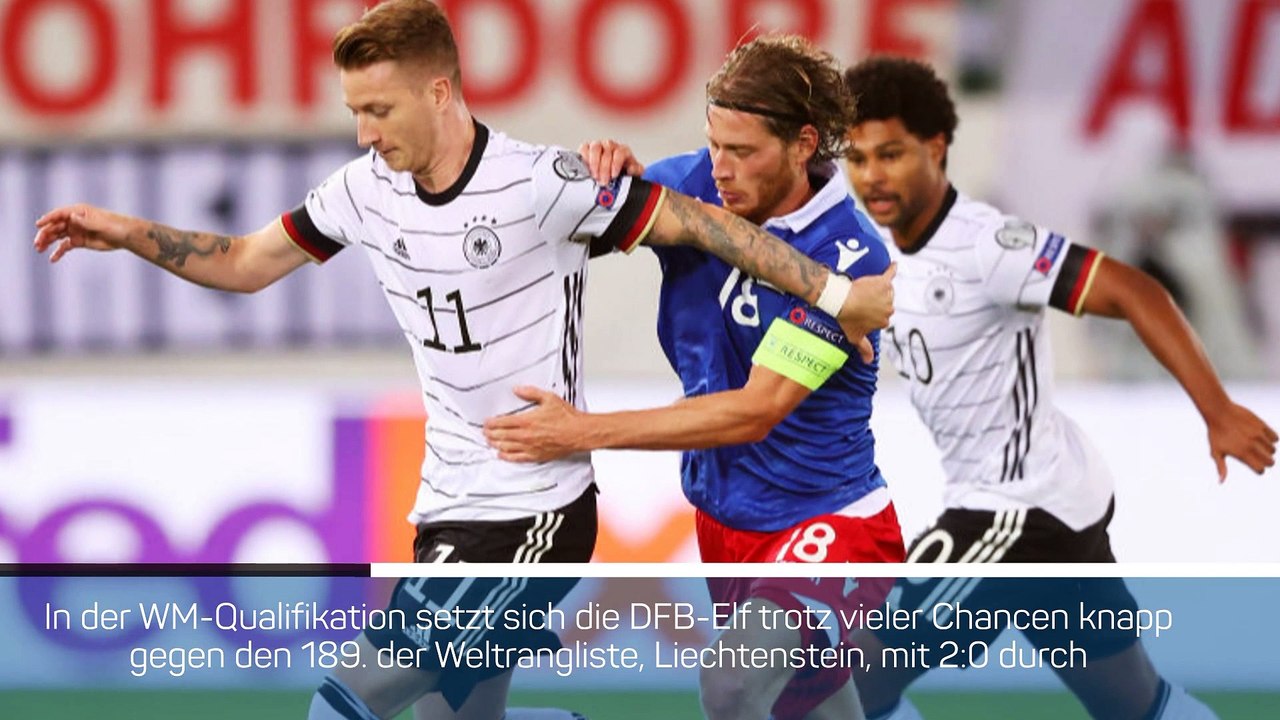 Deutschland nur mit 2:0-Sieg gegen Liechtenstein