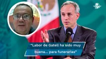 Gestión de López-Gatell con el Covid ha sido muy buena para las funerarias: Germán Martínez