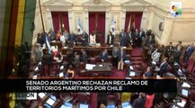 teleSUR Noticias 17:30 02-09: Senado argentino rechaza reclamo de territorios marítimos por Chile