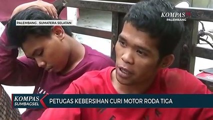 Petugas Kebersihan Curi Motor Roda Tiga