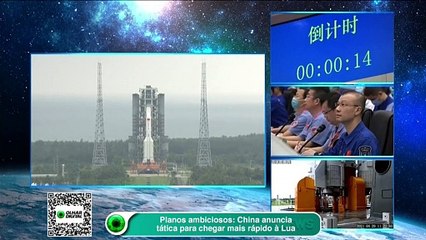 Download Video: Planos ambiciosos China anuncia tática para chegar mais rápido à Lua