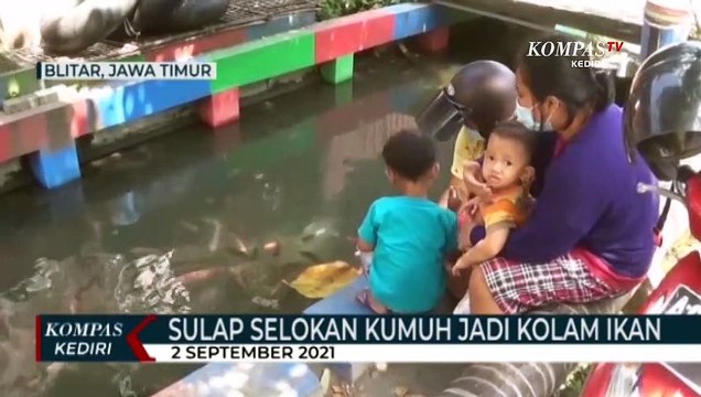 Prihatin Banyaknya Sampah Warga Sulap Selokan Jadi Kolam Ikan