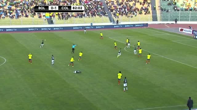 Bolivia's Fernando Saucedo hits stunning equaliser against Colombia