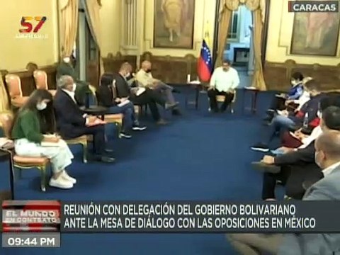Pdte. Maduro se reúne con la delegación del Gobierno Nacional ante la mesa de Diálogo de México
