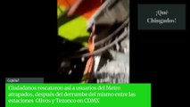 ¡Rómpelo con algo! así gritaban en el Metro para rescatar a víctimas de derrumbe