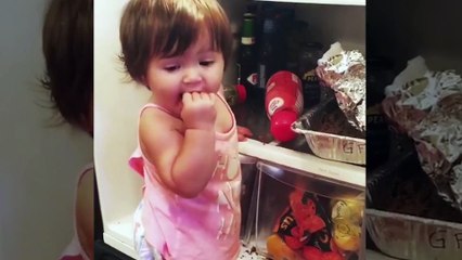 What Happens When Baby Open The Fridge  Funny baby video
