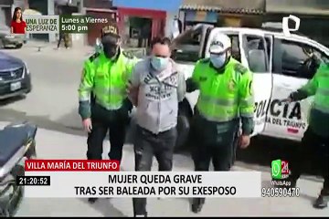 VMT: sujeto balea a su esposa y la deja grave