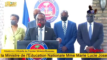 Rentrée des classes / Conférence MENFP Ministre Marie Lucie Joseph