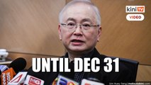 Wee Ka Siong: No action against expired driving licence, road tax until Dec 31
