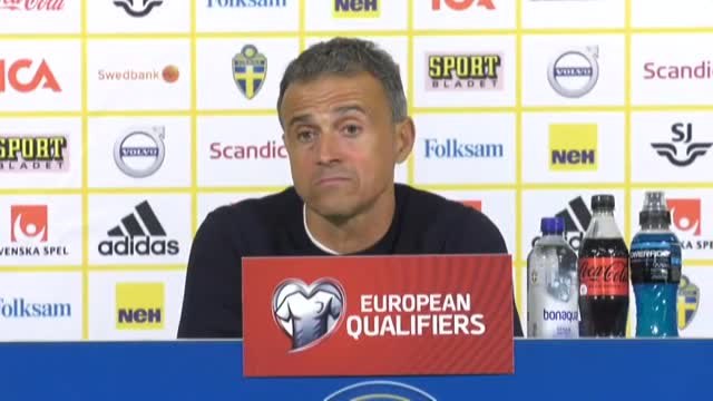 Luis Enrique considera tras perder contra Suecia que el partido no ha sido malo