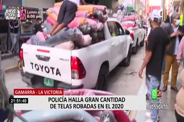 PNP realizó operativo para desbaratar banda de roba telas