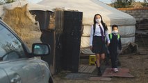 Mongolian children back to school after months-long pandemic closure
