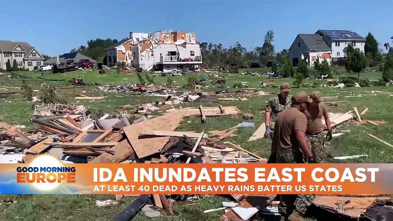 President Biden blames 'climate crisis' as storm Ida kills at least 46 in US Northeast