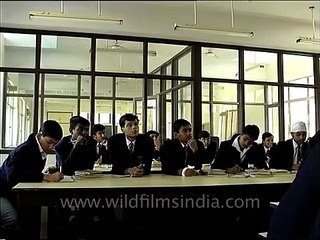 Physics class at Scindia school, Gwalior