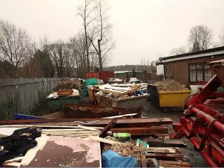 Illegally stored waste