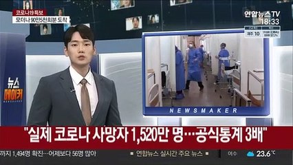 "실제 코로나 사망자 1,520만명…공식통계 3배"