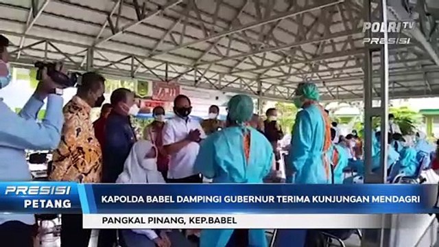 Kapolda Kepulauan Bangka Belitung Dampingi Mendagri Cek Penanganan Covid-19