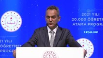 Milli Eğitim Bakanı Mahmut Özer, 2021 yılı Öğretmen Atama Töreni'nde konuştu (1)