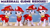 Paw Patrol Marshall Toys Clones Trouble with the Funny Funlings and the Charged Up Mighty Pups in this Family Friendly Full Episode English Toy Story for Kids by Toy Trains 4U