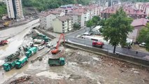 KASTAMONU - Bozkurt'taki sel felaketinin 23'üncü gününde çalışmalar devam ediyor