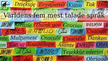 Världens fem mest talade språk
