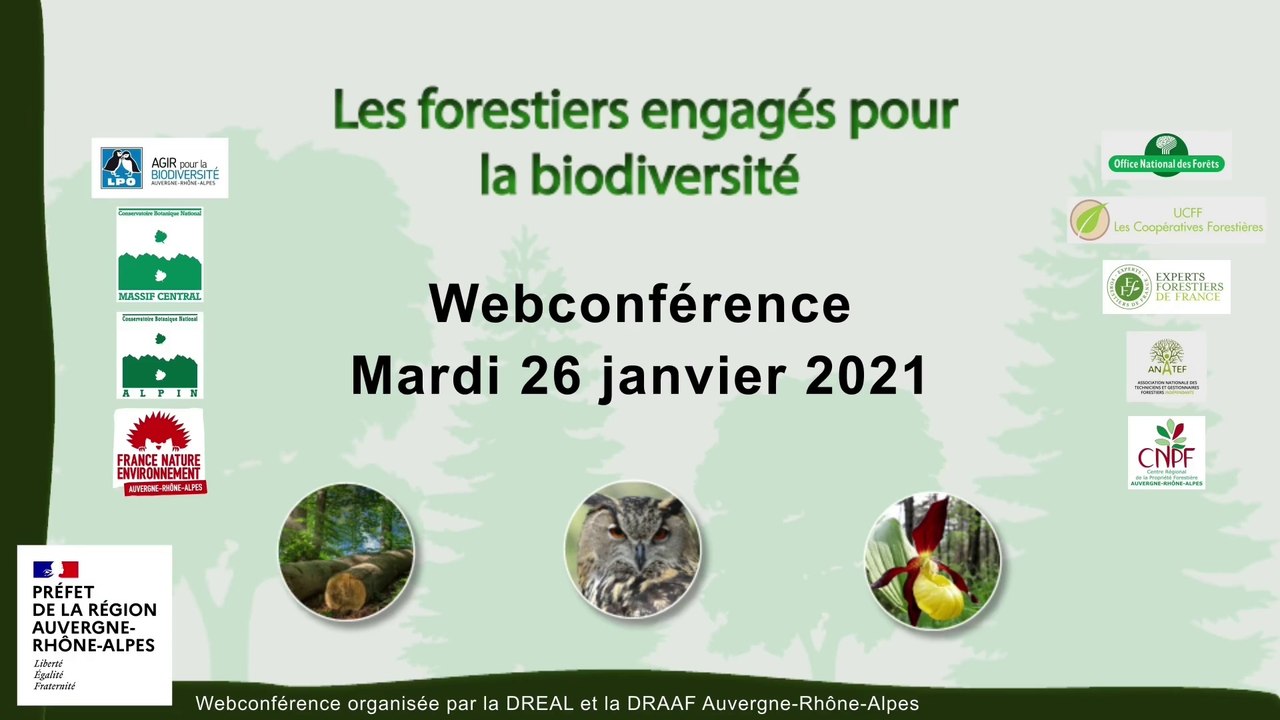 Les forestiers engagés pour la biodiversite : le webinaire