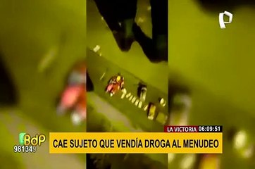 Cae microcomercializador de droga en La Victoria