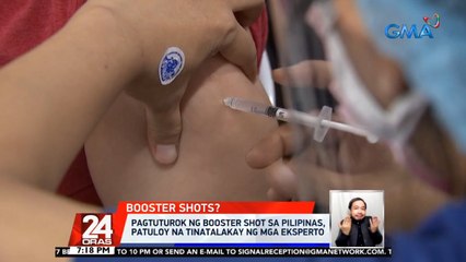 Philippine vaccine experts' decision on boosters may be out next week —official | 24 Oras