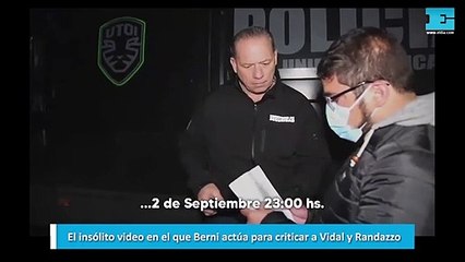 El insólito video en el que Berni actúa para criticar a Vidal y Randazzo
