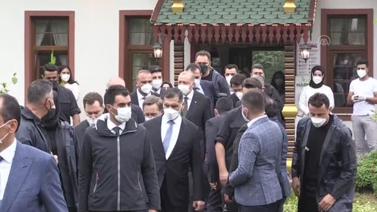 Cumhurbaşkanı Recep Tayyip Erdoğan Rize'de