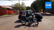 Motociclista fica ferido após se envolver em colisão na Rua Souza Naves com Salgado Filho