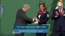 AMLO arranca Colecta Nacional 2021 de la Cruz Roja Mexicana