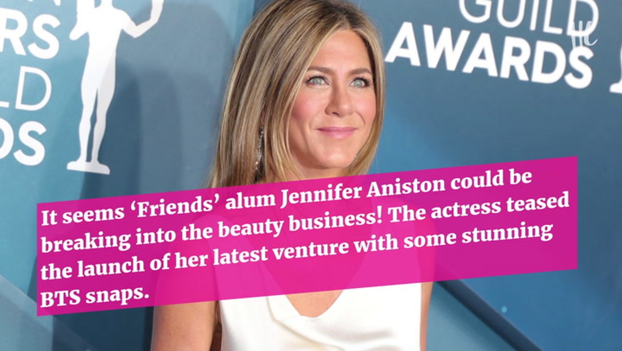 Jennifer Aniston Slays In Black Mini SkirtIn Behind-The-Scenes Photo Shoot Pic