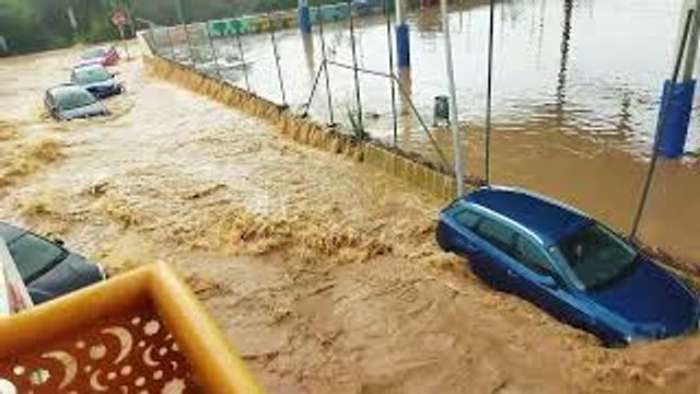 Super Floods Wash Away Cars in Spain