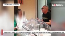 Napoli, niente regole anti covid per il neomelodico: senza mascherina canta nel reparto alla figlia appena nata
