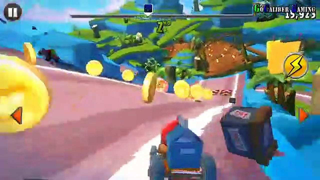 Angry Birds GO Android Walkthrough - Gameplay Part 1 - Seedway Track 1 - RED (1)