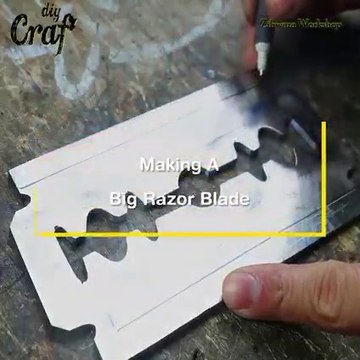 how making a big razor blade Razor blades manufacturing process on factory