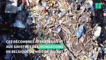 En Belgique, 90.000 tonnes de déchets des inondations entassés sur une autoroute