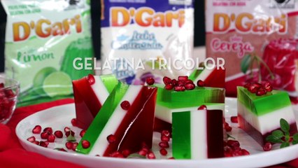 Gelatina tricolor ‍ - Cocina Fácil