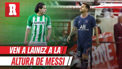 Diego Lainez y Lionel Messi físicamente son el mismo jugador