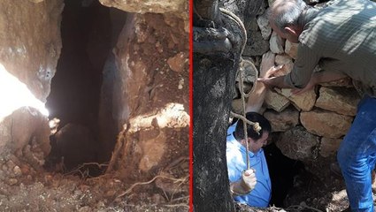 Tuvalet için kazılan foseptik çukurundan tarih fışkırdı! Kazdıkça tünelde daha da ilerledi