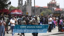 CDMX pasa a semáforo amarillo por dos semanas a partir del lunes 6 de septiembre