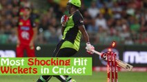 A compilation of batters getting out hit wicket | Most Shocking Hit Wickets in Cricket