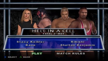 Here Comes the Pain Stacy Keibler(ovr 100) vs Kane vs Rikishi vs Shelton Benjamin