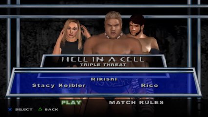 Here Comes the Pain Stacy Keibler(ovr 100) vs Rikishi vs Rico