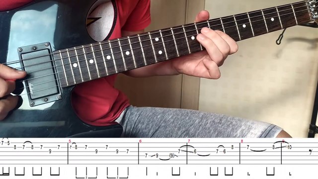 Metallica Fade To Black into solo lesson with Tabs