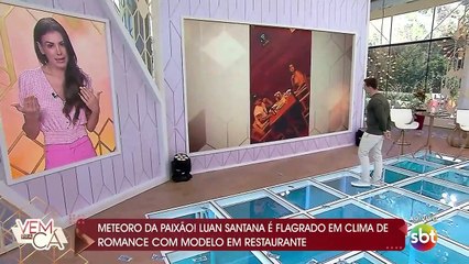 Luan Santana é flagrado em clima de romance com modelo em restaurante (Vem Pra Cá - 02/09/21)