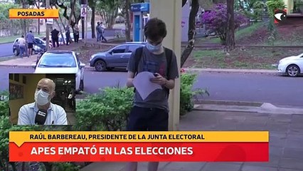 Apes empató en las elecciones